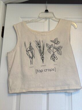 May and Mary Organic Cotton Crop Top Size XL